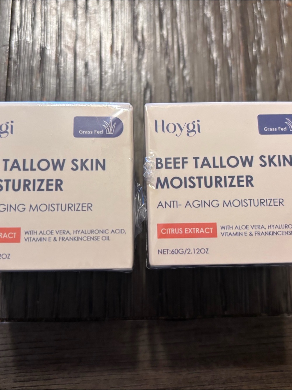Beef Tallow Skin Moisturizer - Citrus Extract (Cream) anti aging pack of 2